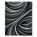 Monochromatic Swirling Abstract Lines Rug