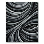 Monochromatic Swirling Abstract Lines Rug