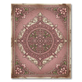Romantic Pink Floral Vintage Medallion Rug