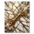 Golden Crystal Geometric Fusion Rug