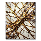 Golden Crystal Geometric Fusion Rug