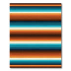 Retro Earthy Tone Horizontal Stripes Rug