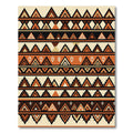 Earthy Geometric Aztec Terracotta Chevron Rug