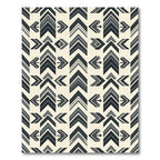 Geometric Arrow Gray Monochrome Rug