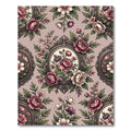 Victorian Pink Floral Portrait Rug