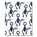 Minimalist Navy Tie Silhouette Rug