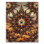 Desert Paw Star Geometric Ochre Rug