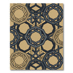 Geometric Octagon Weave Neutral Earthtone Rug