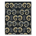 Golden Gray Spiral Ram Horn Rug