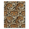 Majestic Cheetah Spots Repeating Portrait Rug