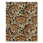 Majestic Cheetah Spots Repeating Portrait Rug