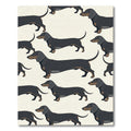 Charming Black and Tan Dachshund Dogs Rug