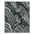 Monochrome Zebra Wild Swirls Rug