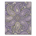 Lavender Yellow Paisley Floral Medallion Rug