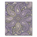 Lavender Yellow Paisley Floral Medallion Rug