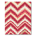 Playful Watermelon Chevron Striped Art Rug