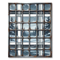 Winter Plaid Frosty Forest Grid Rug