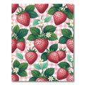 Strawberry Garden Gingham Fruit Rug