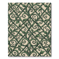 Elegant Green Trellis Garden Vine Rug