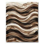 Earthy Abstract Brush Stroke Rug