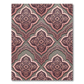 Rose Gold Quatrefoil Arabesque Medallion Rug