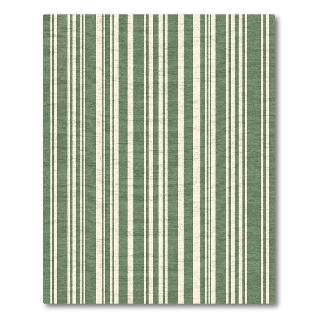 Sage and Ivory Linear Vertical Stripe Rug