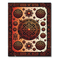 Tribal Solar Medallion Ember Geometric Rug
