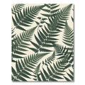 Deep Green Fern Foliage Background Rug