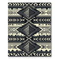 Monochromatic Geometric Aztec Pyramid Rug