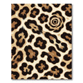 Brown and Beige Leopard Spots Rug