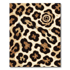 Brown and Beige Leopard Spots Rug