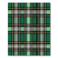 Green Beige Black White Plaid Lines Rug