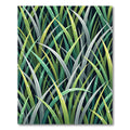 Lush Green Dewy Tropical Grass Rug