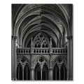 Gothic Grey Ornate Court Arches Rug
