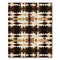 Brown Cream Abstract Starburst Mirror Rug