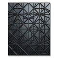 Dark Gray Geometric Intersecting Lines Rug
