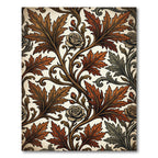 Vintage Autumnal Rose Foliage Rug