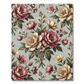 Blush and Cream Peony Botanical Bouquet Rug