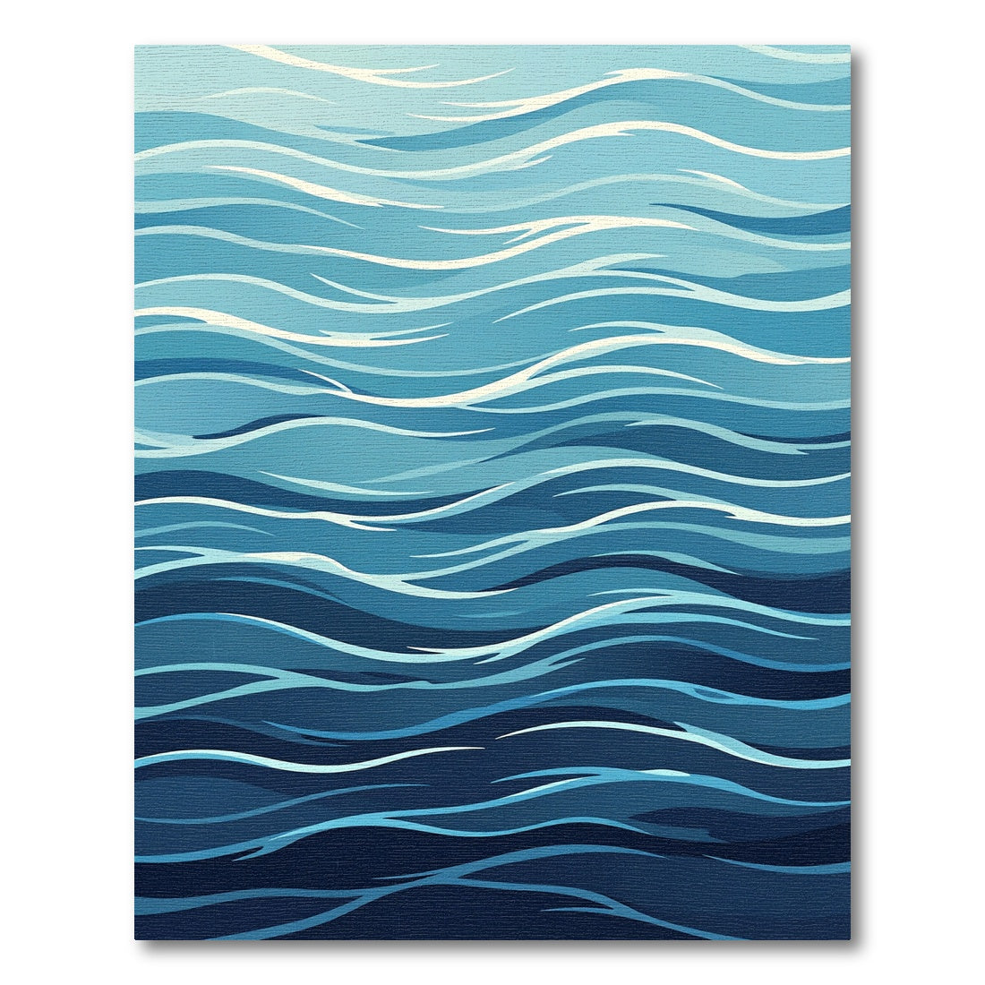 Aquatic Swirls Blue Ripples Rug