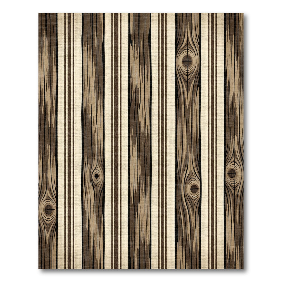Rustic Wood Grain Striped Background Rug