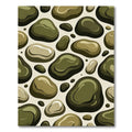 Earthy Pebble Cluster Abstract Arrangement Rug