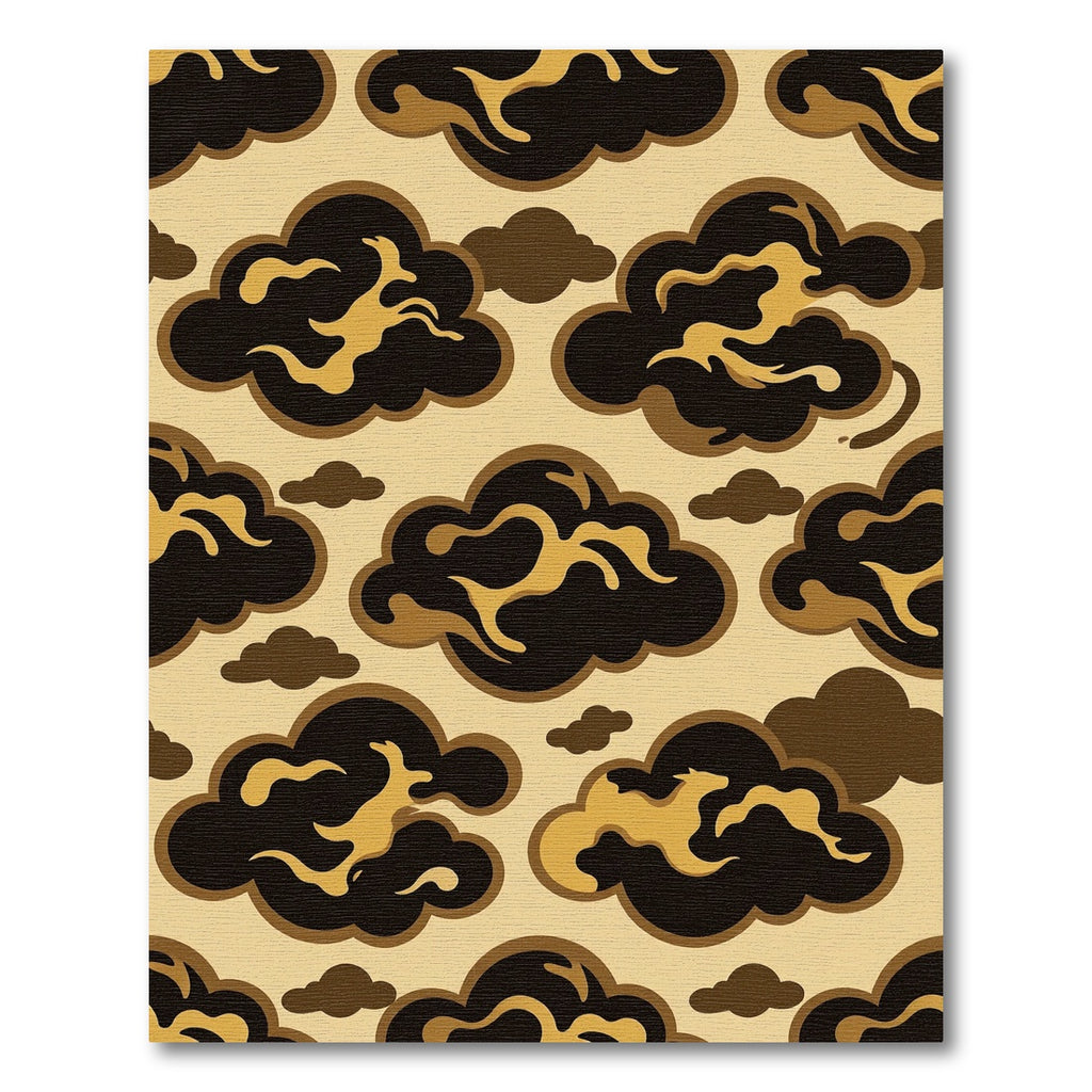 Earthy Clouds Mythical Creatures Rug