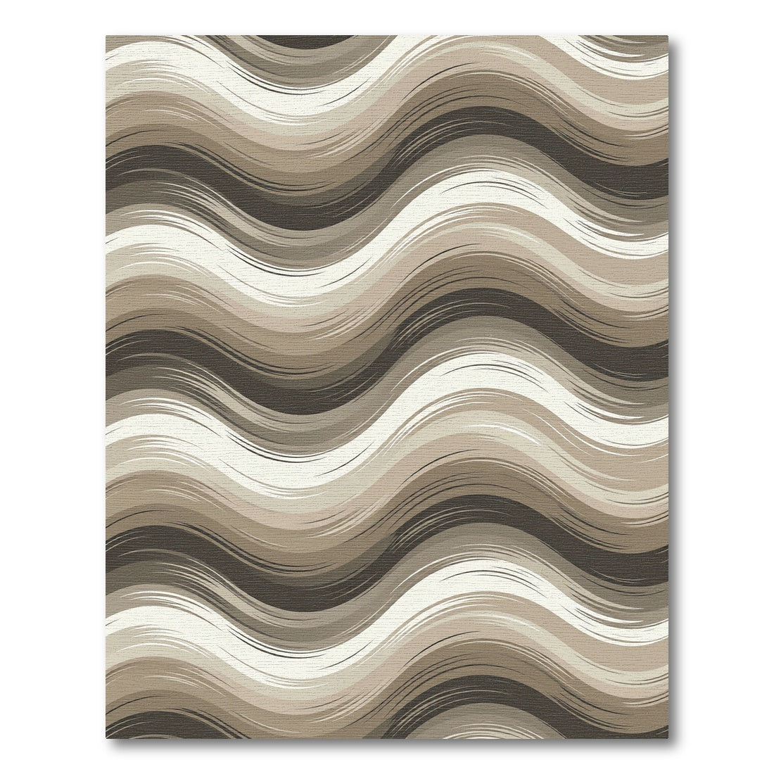 Earthy Tones Gradient Swirl Rug