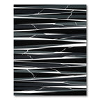 Monochromatic Abstract Jagged Lines Rug