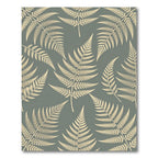 Light Beige Fern Foliage Background Rug