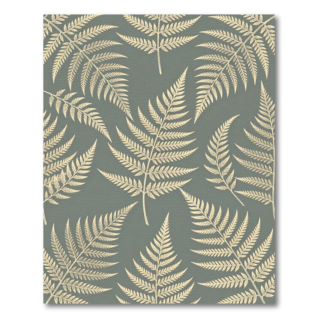 Light Beige Fern Foliage Background Rug