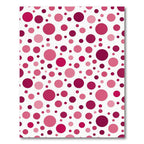 Crimson Magenta Pink Polka Dot Scatter Rug