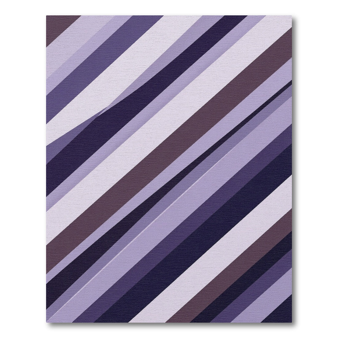 Modern Abstract Violet Striped Rug