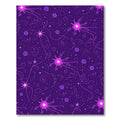 Purple Pink Starburst Floral Swirls Rug