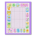 Whimsical Alphabet Creatures Pastel Fun Rug
